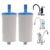 Kit 2 Refil Vela Filtro Universal Copo Torneira Abs Cozinha Gourmet Pia Parede