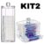 KIT2 Porta Algodão E Porta Cotonete Em Acrílico Organizador De Espaço Penteadeira