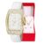 Relógio da Ana Hickmann, Feminino, Dourado, Couro Branco + Kit Colar e Brincos — AH28375B