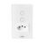 COIBEU Interruptor Inteligente WiFi com Painel de Vidro Touch 2 Botões + 1 Tomada Compatível com Tuya Alexa e Google
