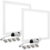 Kit 2 Plafon Painel Led 50w 60×60 Embutir Quadrado
