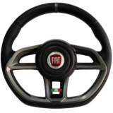 Volante Esportivo Gti Grafite  Emblema Logo Vermelho Itália Uno Fire Mile Palio Marea Siena Strada