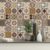 Papel de Parede Adesivo Vinílico Lavável Azulejo de Cozinha Tons Marrom e Bege