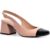 Scarpin Feminino Lumiss Mary Jane Slingback Boneca Sapato Salto Bloco Grosso Confortável Nude