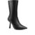 Bota Feminina Lumiss Salto Fino Cano Médio Bico Fino Confortável Napa Preto