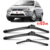 Kit 03 Palheta Limpador Parabrisa Dianteiro + traseiro 21” 18” 15” Focus 2000 2001 2002 á 2007
