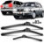 Kit 03 Palheta Limpador Parabrisa Dianteiro + traseiro Gol G3 99 00 2001 á 2005