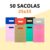 50 sacolas plasticas boca de palhaço vasada 25×35 pra loja