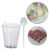 KIT 100~500 COPINHO 10 ML BRIGADEIRO ACRÍLICO + 100~500 MINI COLHER CRISTAL//