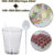 KIT 100~500 COPINHO 25 ML BRIGADEIRO ACRÍLICO + 100~500 MINI COLHER CRISTAL BRIGADEIRO DE COPO MINI COPINHOS