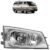 Farol Dianteiro Besta Gs 1998 A  2004 Máscara Cromada Foco Simples Com Defletor