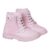 Coturno Feminino Infantil Menina Rosa Casual Confortável Camin