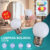 Kit 1-4 Lâmpada Bolinha Mini Bulbo Colorido LED 3W G45 E27 Com opção de 7 cores | 127V