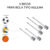 Kit 5 Bicos Para Bomba de Ar Encher Inflar Bola Boias Piscina Inflável Bomba Bola Adaptador ToyMix