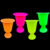 KIT VASO GREGO NEON 750 ML PAARA FESTA NEON