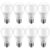 Kit 8 Lâmpadas Led Bulbo 9w E27 6500k Branco Frio ELGIN Inmetro