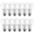 Kit 12 Lâmpadas Led Bulbo 9w E27 3000k Branco Quente ELGIN Inmetro