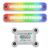 Kit 2 Strobo Flash Luz Rgb Forte Para Som Automotivo Caixa Bob
