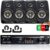 Kit Som Ambiente 1002 Bt Control + 4 Caixas Parede Preta 55w