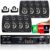 Kit Som Ambiente 1002 Bt Control + 8 Caixas Parede Preta 55w