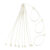 ABRACADEIRA NYLON 3,6X150 MM BRANCA PCTE COM 100 PCS