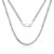 Colar Feminino de Prata 925 Rabo de Rato Lacraia 40cm 3mm