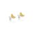 Brinco Feminino de Prata 925 Bananinhas Resinada