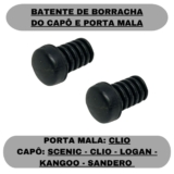 Batente Regulador Borracha Capo Scenic Clio Logan Kangoo Sandero e Porta mala do Clio  2 unidades