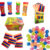 Kit 30 Caixas Massinha De Modelar + 30 Geleca Slime + 30 Bolha De Sabão + Lembrancinha Festa Criança