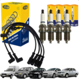 Kit Cabo E Vela De Ignição Palio Uno Siena Idea Fiorino Punto 1.0 1.4 Fire