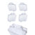 Kit 5 Maleta Maletinha Acrilica Cristal Lembrancinha Para Aniversario Prenda Criança novo Quermesse