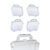 Kit 10 Maletinha Maletinha Acrilica Cristal Lembrancinha Para Festa Aniversario Prenda Criança novo