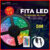 Fita LED 5050 Super Led Ultra RGB 5M 12v 300 Leds | Fita + Controle + Fonte | 16 Cores