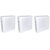 Kit 3 Luminária Painel Plafon Led Sobrepor Quadrado 6w Bivolt