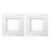 Kit 2 Luminária Painel Plafon Led Embutir Quadrado 6w Bivolt Teto Elgin