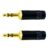Kit 2 Plug Conector P2 Estereo Metal Blindado Profissional