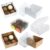 100 Caixas de Acetato c/ visor transparente 8x8x4 caixinha para 4 docinhos brigadeiros gourmet 4x8x8