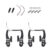 Par De Freio V-brake Nylon Preto Resistente Bike Bicicleta Dianteiro/Traseiro  Tipo Logan