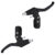 Par De Manetes Freio V Brake Tipo Logan Preto Nylon Resistente Para Bicicleta Bike
