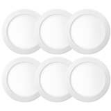 Kit 6 Painel Plafon Embutir Redondo Led 24w Bivolt ELGIN