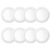 Kit 8 Luminária Painel Plafon Sobrepor Redondo Led 18w Bivolt ELGIN