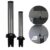 Kit Porta Copos de Agua 150ml a 200ml +  Poupador de Copo de Café 50ml Nobre Automático Preto