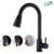 Torneira Preta Pia Cozinha Gourmet Misturador Monocomando Bica Flexivel Fosco Luxo Yesop