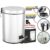 Lixo Lixeira Redonda 3 5 12 Litros Aço Inox Balde Cesto Removível Alça Pedal Para Banheiro Escritório Lavabo Cozinha Fra