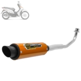Escapamento Escape Descarga Pro Tork Competition Biz 100 2015 Cromado
