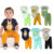 Kit 6 Peças de Roupas para Bebê Menino (3 Body Curto + 3 Calça Mijão) Kit 3 Body Roupa Infantil Bebê