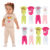 Kit 12 Peças de Roupas para Bebê Menina (6 Body Curto + 6 Calça Mijão)Kit 6 Body Roupa Infantil Bebê