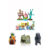 kit Enfeites De Aquário Fenda Do Biquini Turma Bob Esponja 3 casas(abacaxi,restaurante,lula) 7 Persongens