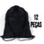 Kit 12 Mochilas de Saco Esporte Academia Chuteira Roupas basquete vôlei