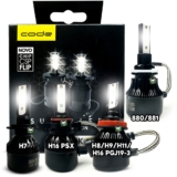 Kit Par Lâmpada Automotiva Super Led New Csp Flip 3200 Lúmens  6000K Code